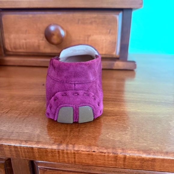 Cole Haan Evelyn driving loafer Suede leather  flats woman 5 pink / purple - Picture 3 of 9